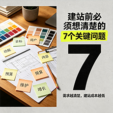 回民建站-建站前必须想清楚的7个关键问题
